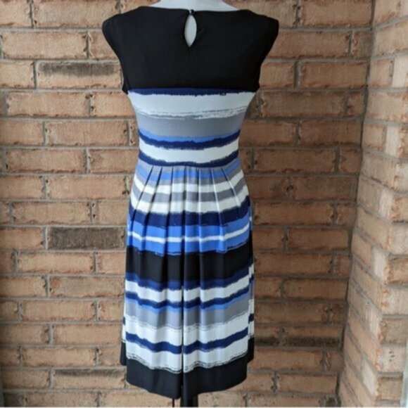Sandra Darren striped sleeveless midi dress - Picture 4 of 8